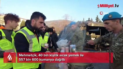 MSB: 40 bin kişilik yemek ve 557 bin 600 kumanya dağıtıldı