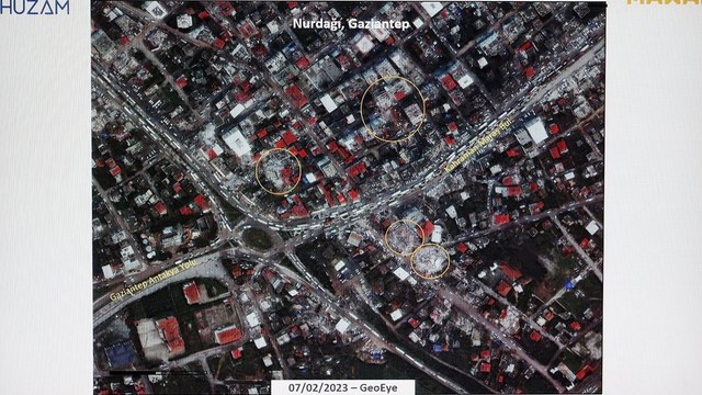 Kahramanmaraş depremlerinin yol açtığı yıkım uzaydan görüntülendi