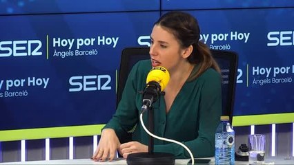 Irene Montero: "No demos alas al PP, que es el principal impulsor de la ofensiva contra la ley del 'Sólo sí es sí'