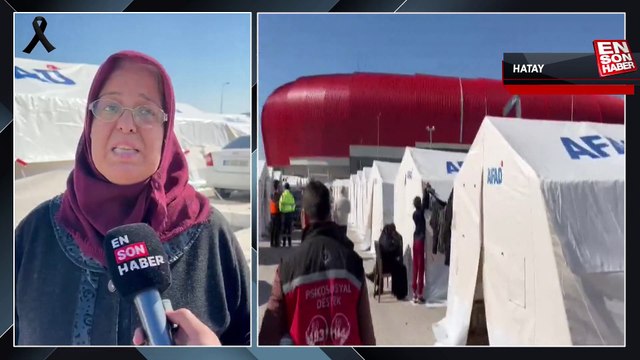 Hatay'da yok denilen çadırlar Ensonhaber kamerasına yansıdı