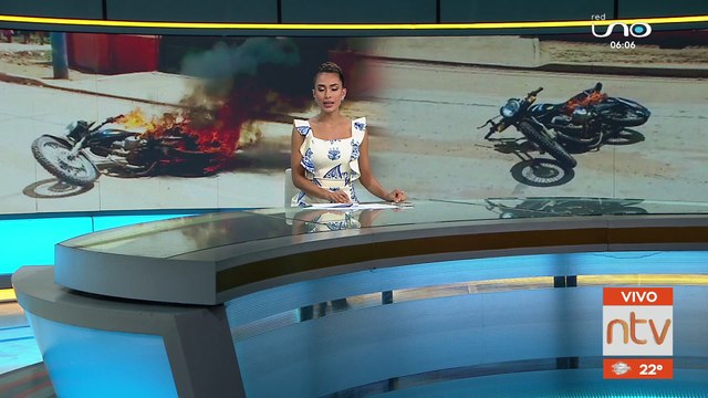 Vecinos capturaron y quemaron moto de delincuentes que asaltaron a una menor de 15 años en Montero