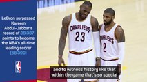 'We should acknowledge greatness' - Irving on LeBron