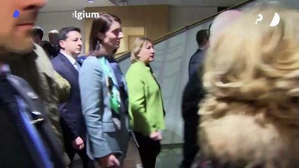 Ukraine's Zelensky meets President of EU Parliament Metsola in Brussels
