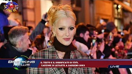 Il testo e il significato di Vivo,  canzone di Levante a Sanremo 2023