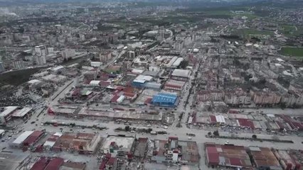 Hatay'daki Yıkımı Anka Drone ile Görüntüledi