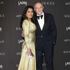 Salma Hayek claims she was dragged up the aisle