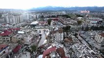 Havadan görüntülendi: İşte depremin vurduğu Hatay'daki yıkım