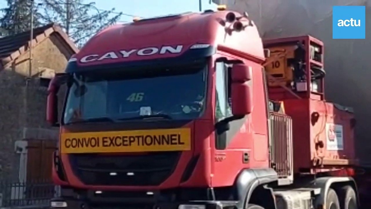 Passage du convoi exceptionnel dans le Jura