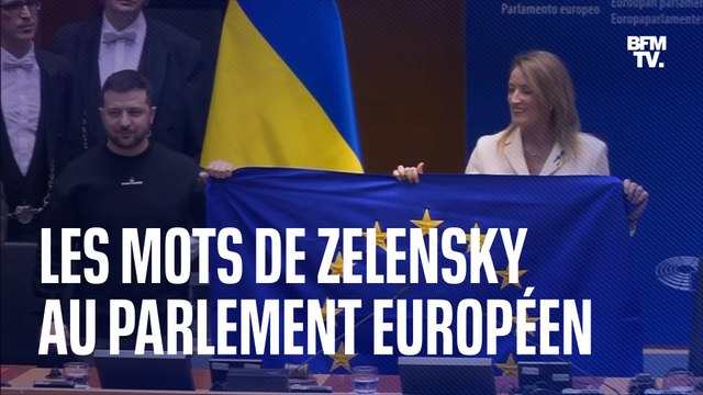 “Nous sommes Européens : les mots de Zelensky, ovationné lors de son discours à Bruxelles