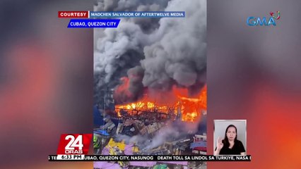 Dating bus terminal sa Araneta City sa Cubao QC, nasunog | 24 Oras