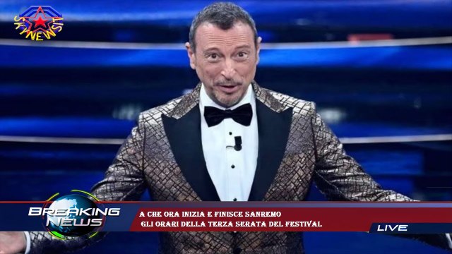 A che ora inizia e finisce Sanremo gli orari della terza serata del Festival