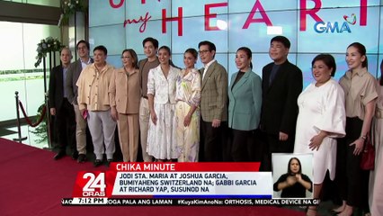 Jodi Sta. Maria at Joshua Garcia, bumiyaheng Switzerland na; Gabbi Garcia at Richard Yap, susunod na | 24 Oras
