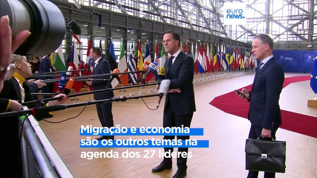 Zelensky na cimeira da UE em Bruxelas reforça debate sobre Ucrânia