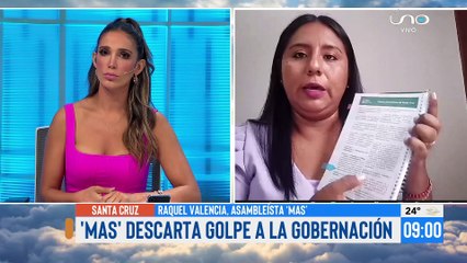 MAS descarta vulneración de derechos e intento de "golpe" a la Gobernación de Santa Cruz