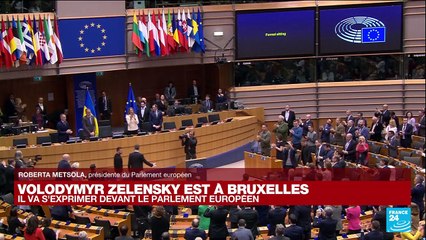 Volodymyr Zelensky à Bruxelles : discours devant le Parlement Européen
