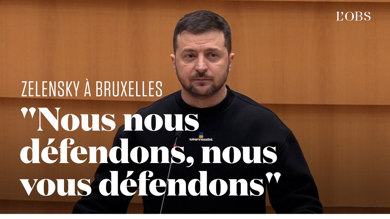 Volodymyr Zelensky accueilli à Bruxelles par une ovation debout des eurodéputés