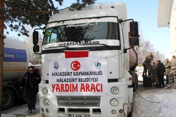 Malazgirt'te depremzedeler için yardım seferberliği