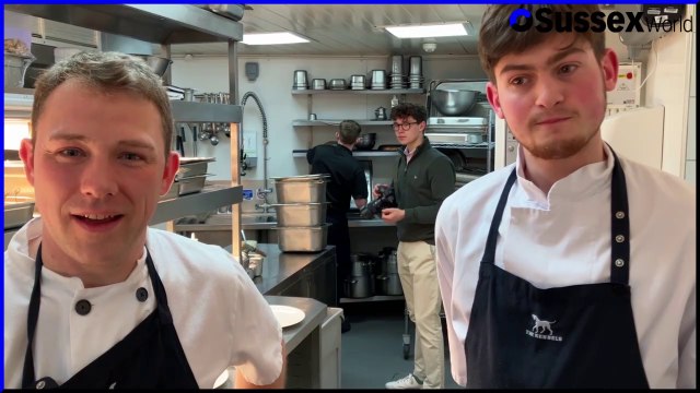Five apprentices served a sumptuous three course meal at The Kennels at Goodwood near Chichester in West Sussex