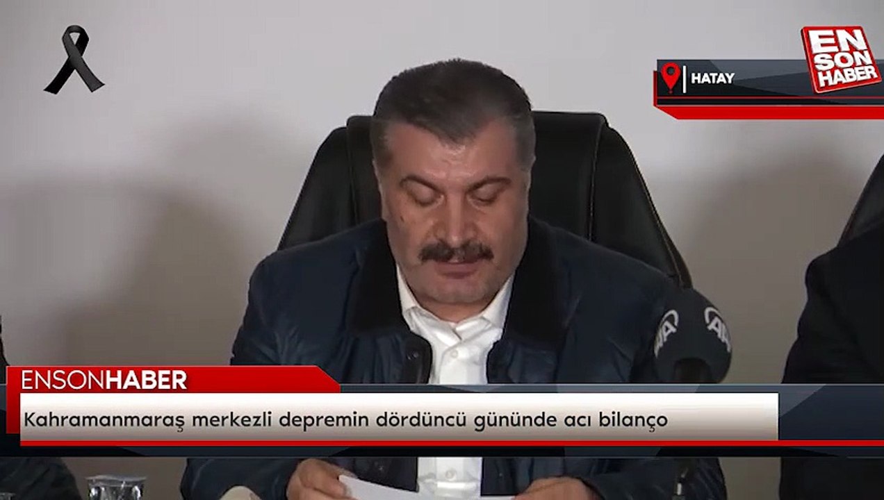 Kahramanmaraş merkezli depremin dördüncü gününde acı bilanço