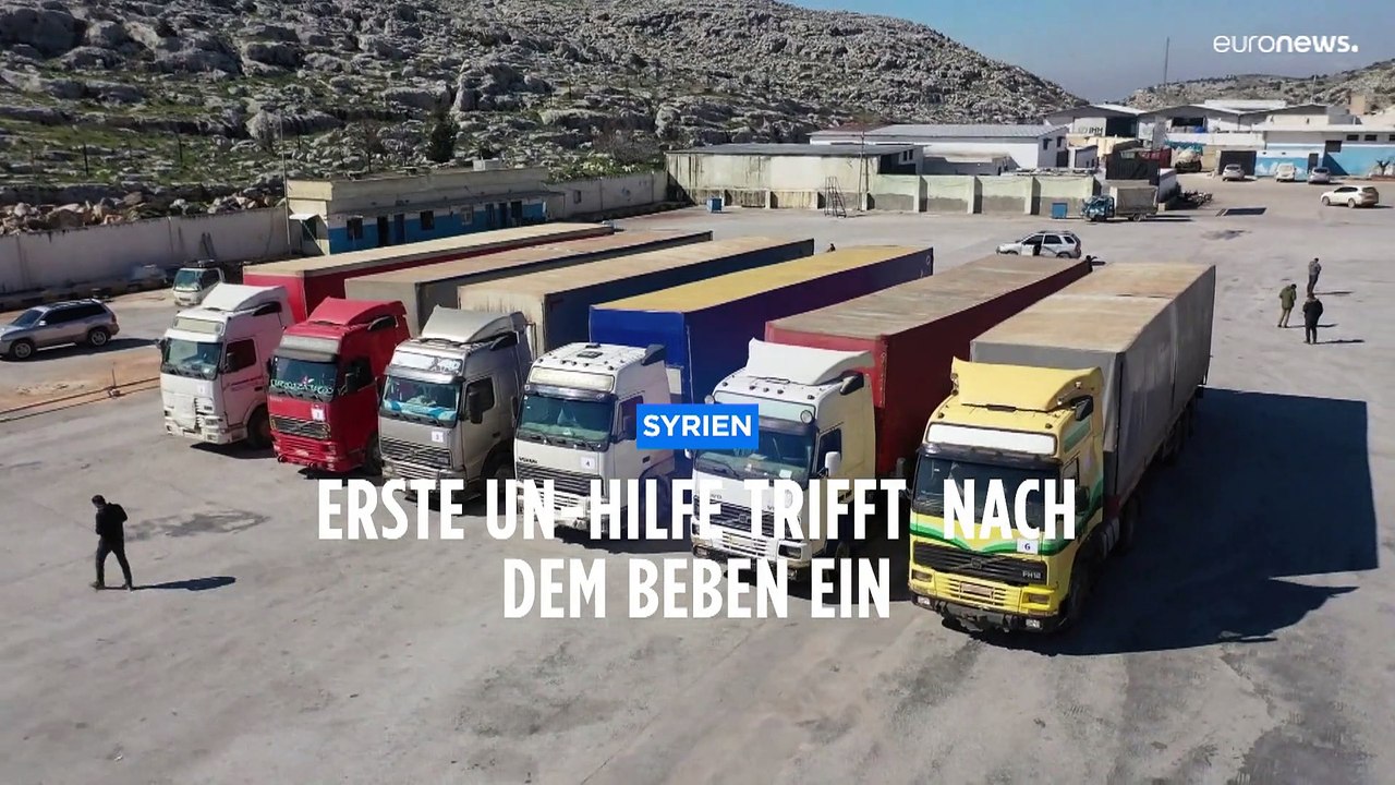Nordsyrien: 1. UN-Transport eingetroffen - Junge aus Trümmern befreit