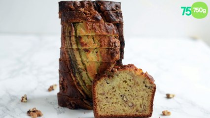 Cake à la banane et noix