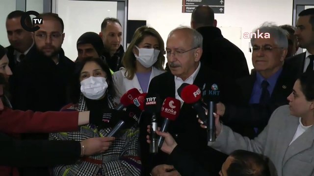 Kemal Kılıçdaroğlu, Ankara'ya getirilen depremzedeleri ziyaret etti: 'Türkiye’nin yüreği yanıyor, çok büyük acılar var'
