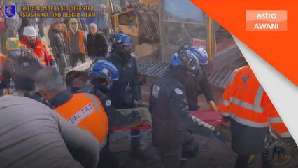 Gempa Bumi Turkiye | Pasukan MAS-01 SMART temukan tiga mayat di bawah runtuhan