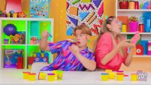 Making KISSY MISSY out of PLAY-DOH -  Fun Squishy Hacks, Play-Doh Food and Tools by 123GO! CHALLENGE