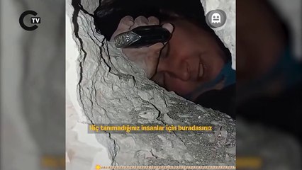 Enkaz altından yürek burkan sözler