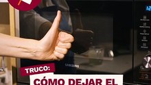 Cómo limpiar el microondas en 5 min.