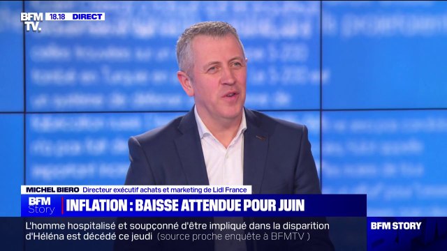 Michel Biero, directeur exécutif achats et marketing de Lidl France: On a aujourd'hui sur la table des hausses entre 15 et 49%