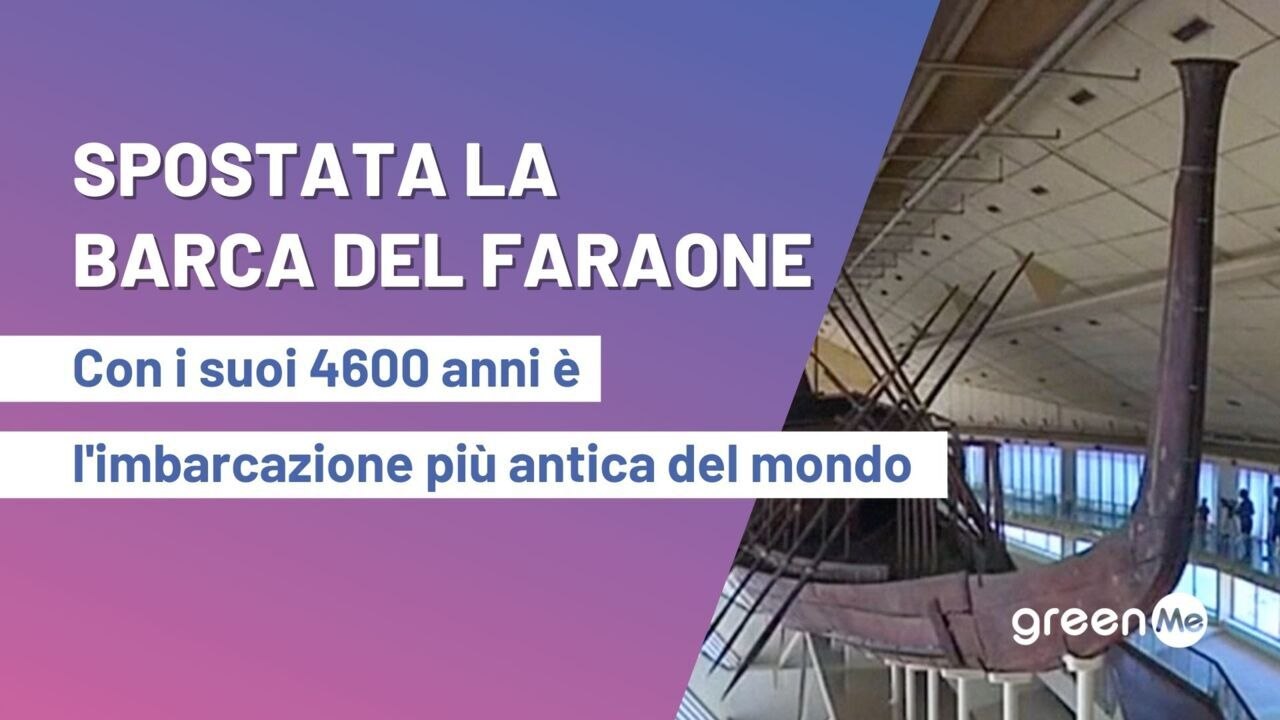 Spostata la barca del faraone. Con i suoi 4600 anni è l'imbarcazione più antica del mondo