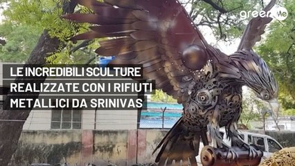 Le incredibili sculture realizzate con i rifiuti elettronici da Srinivas