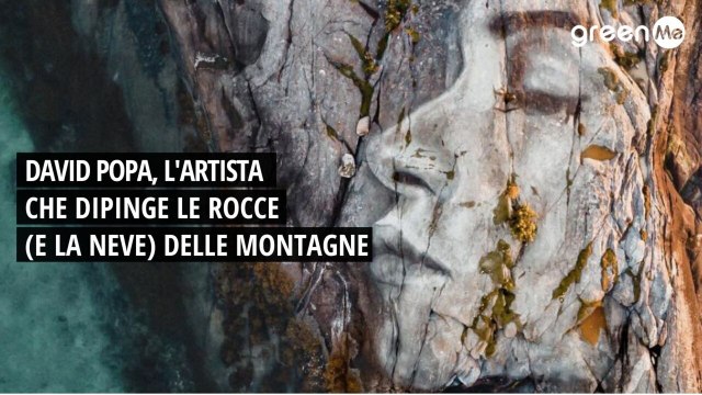 David Popa, l'artista che dipinge le rocce (e la neve) delle montagne