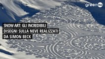 Snow Art: gli incredibili disegni sulla neve realizzati da Simon Beck