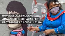 I murales delle indigene amazzoniche shipabas per proteggere la loro cultura