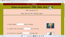 Konjunktioner Övningar Del 2 ( SÅ , OCH , MEN , FÖR ) - أدوات الربط في اللغة السويدية
