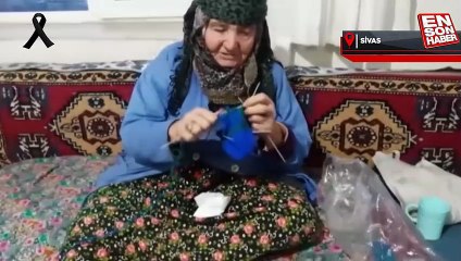 90 yaşındaki Cennet nine, depremzedelere patik çorap örüyor