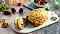 Rôti de dinde en croûte aux champignons et aux marrons