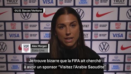 CdM 2023 (F) - Morgan sur le sponsor "Visitez l'Arabie Saoudite" : "Moralement, ça n'a aucun sens"