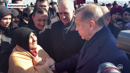 Cumhurbaşkanı Erdoğan depremin merkez üssü Pazarcık'ta incelemelerde bulundu