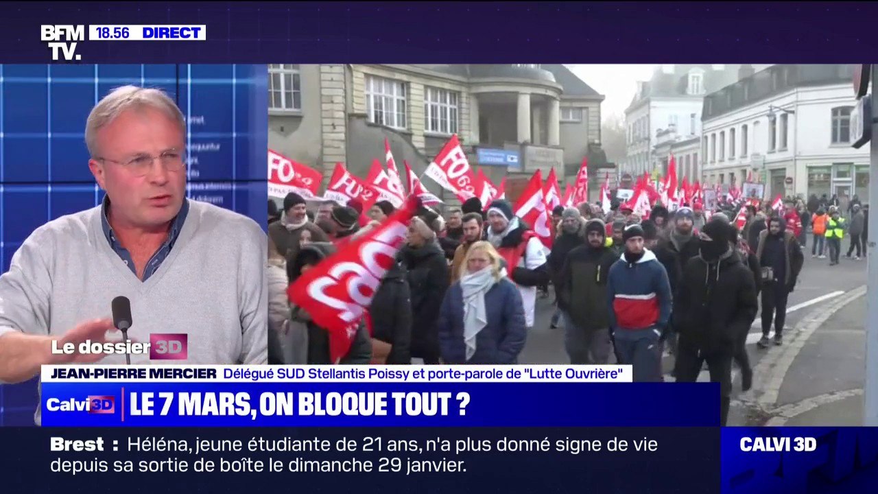 Grèves: pour Jean-Pierre Mercier, "c'est dans les grandes entreprises industrielles du privé" que se trouve la clé pour "faire reculer Macron"