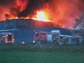 Fire in Moussy le Neuf (France)