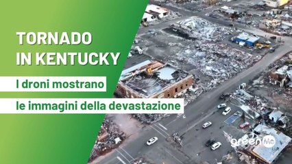 Tornado in Kentucky. I droni mostrano le immagini della devastazione