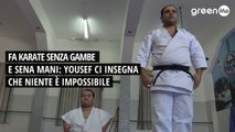 Fa karate senza gambe e senza mani Youssef ci insegna che niente è impossibile