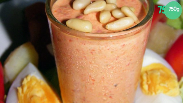 Verrine de poivrons et de fromage