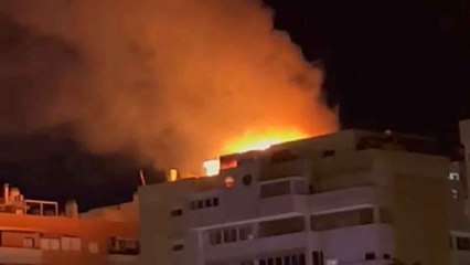 Imágenes del incendio de la Avenida Miriam Blasco de Alicante
