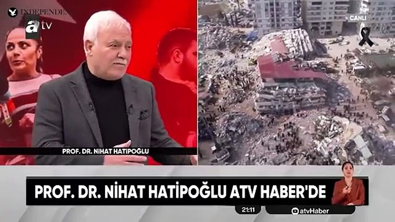 Erdoğan deprem için 'kader' ifadesini kullanmıştı; Nihat Hatipoğlu'ndan "Kader bu değil, kader akıllı düşünmektir" açıklaması