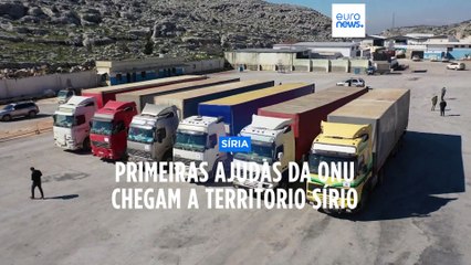 Caravana com ajuda humanitária da ONU chega à Síria
