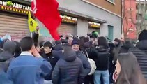 Milano, uno dei momenti della contestazione a Salvini - Video